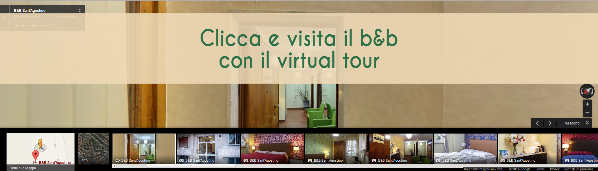 Virtual tour del b&b Sant'Agostino